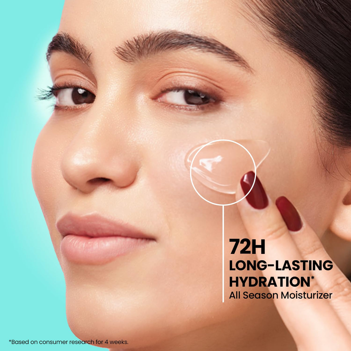 Insight Cosmetics Glass Skin Oil-Free Gel Moisturizer with 5% Niacinamide and Rice Water, Intense Hydration, 60 ml