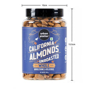 Urban Platter Raw California Almonds, 500G