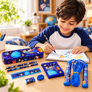 Toy Imagine Stationery for Kids Best Return Birthday Gift for Boys Girls Educational Learning Stationery kit Set for Kid (9 Space Set)