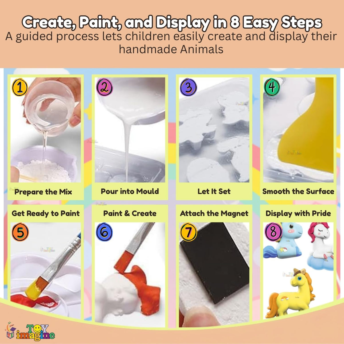 Toy Imagine DIY Unicorn Mould & Paint Craft Kit for Kids Age 6-12 Years