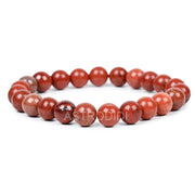 ASTRODIDI Natural Certified Red Jasper Stone Bracelet | Help to Improve Strength, Stability & Grounding Energy | Original Reiki Feng-Shui Healing Crystal Gemstone Bracelet for Men and Women