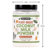 Urban Platter Coconut Milk Powder, 400g (Plant-Based, Preservative-Free , Easy to use, Dairy-Free , Source of Protein ,Add to Smoothies ,curries, Baked Goods))