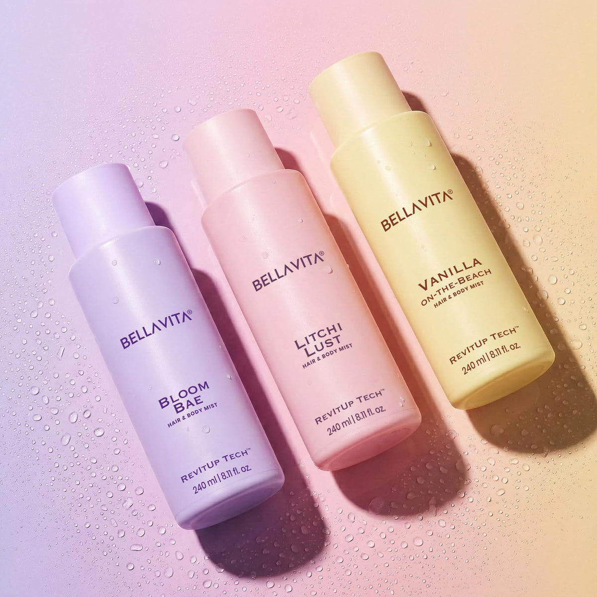 Bellavita Litchi Lust | 2 in 1 Hair and Body Mist | 240ml | Long Lasting Premium Body Mist for Woman, Girl | Water based formulation