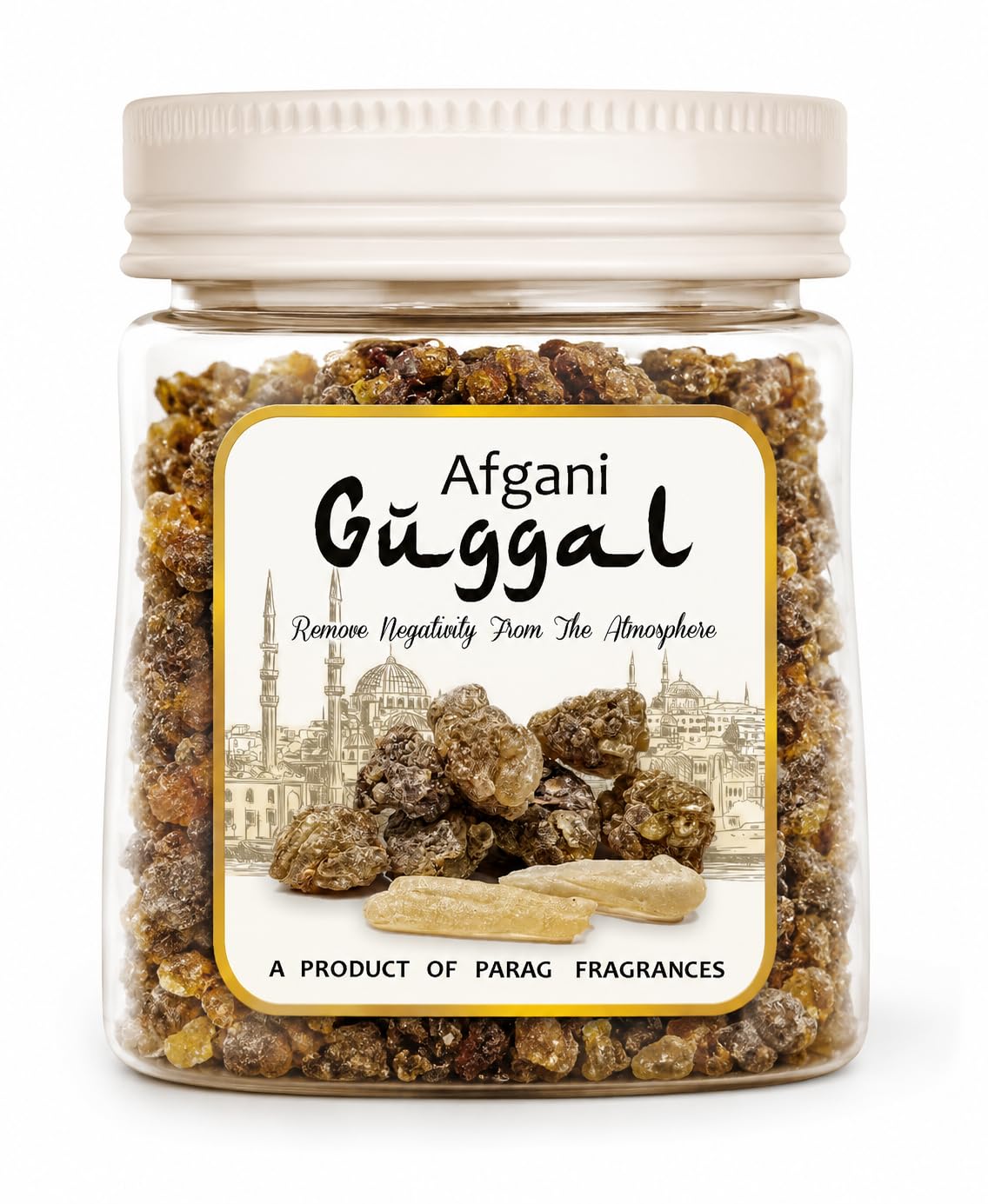 Parag Fragrances Afgani Guggal (Pure, Natural & Grade 1) Commiphora Mukul for Dhoop, Dhuni or Hawan (200gm)