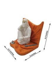 SHINDE EXPORTS sai Baba Marble Statue/saibaba Statue Big Size/shirdi saibaba Idol Marble 4.5 inches
