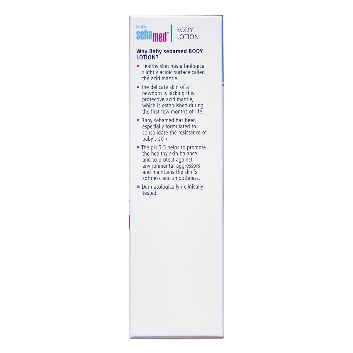 Sebamed Baby Body Lotion 50 ml|Ph 5.5|Camomile & Allantoin| Dermatalogically tested| Sensitive skin