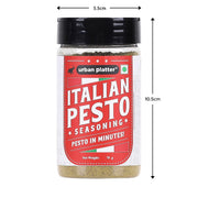 ⁠Urban Platter Italian Basil Pesto Seasoning, 75g (Instant & Flavourful | Plant-based | Perfect for Pasta, Salads, Snacks)
