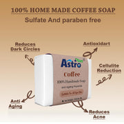 Astro Plus+ Coffee Hand-Made Soap Natural Handcrafted Coffee Soap Bar | Perfect for Face & Body (1 pieces)