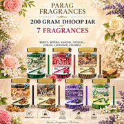 Parag Fragrances Mogra Dhoop Sticks/Dhoop Batti Grade-1 Jar (Pack of 1 x 200Gm) Long Lasting Perfume for 24 Hours Home Fragrance/Meditation/Dhoop for Pooja