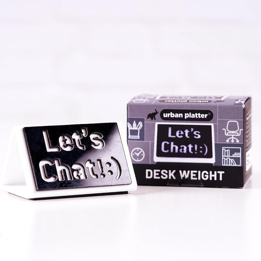 Urban Platter Desk Weight, 71g (3 in 1 Paper Weight, Heavy & Durable, Perfect for Office Desk, with Message for Efficient Management)