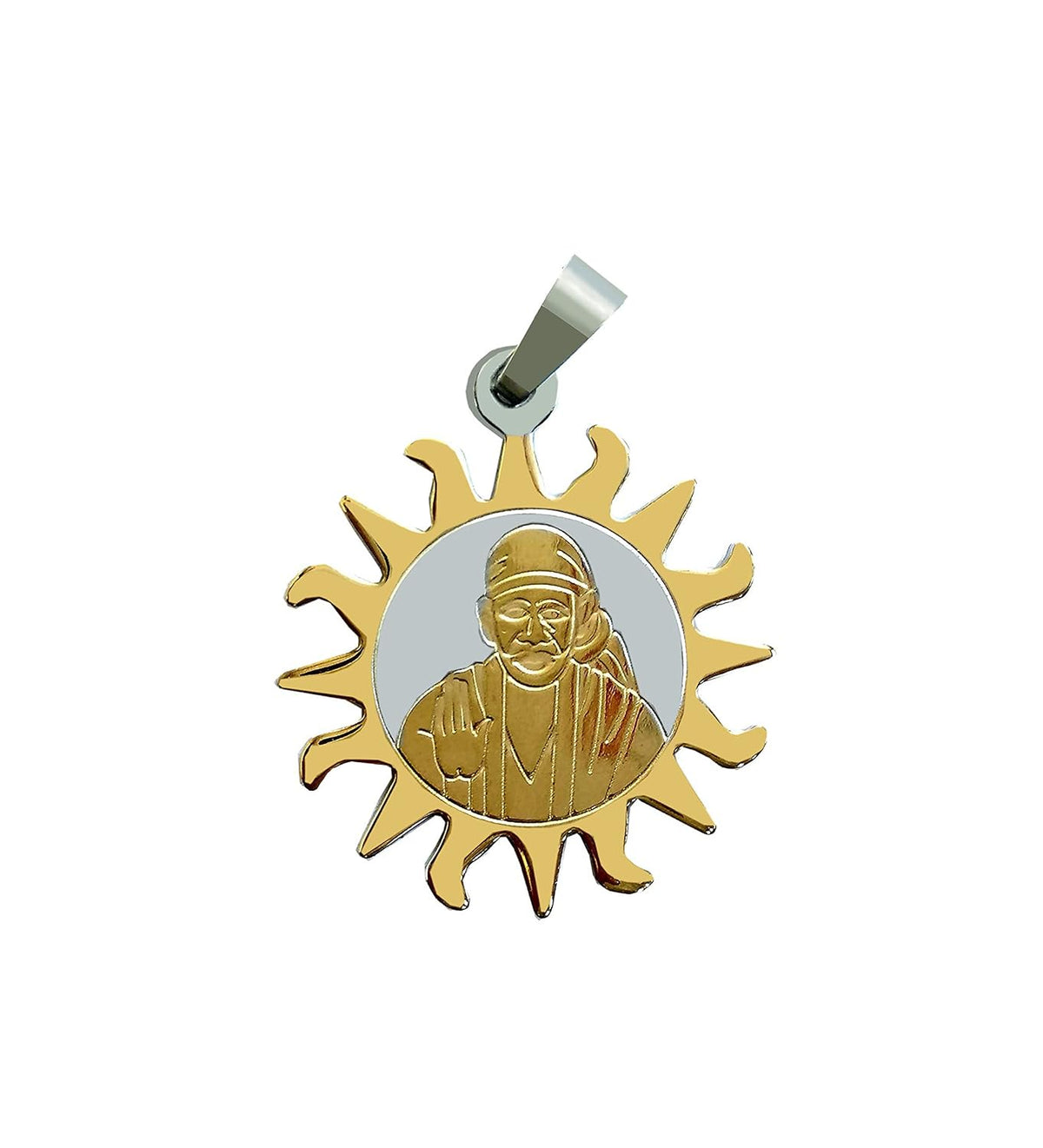 SHINDE EXPORTS Shirdi Saibaba stainless steel pendant locket
