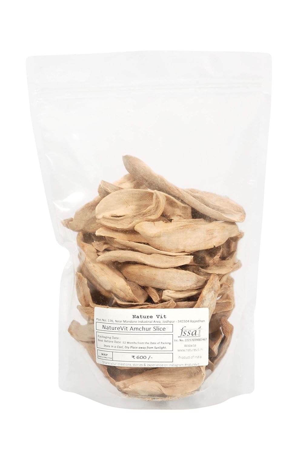 NatureVit Amchur Slice (Dry Mango Slice) - 200g