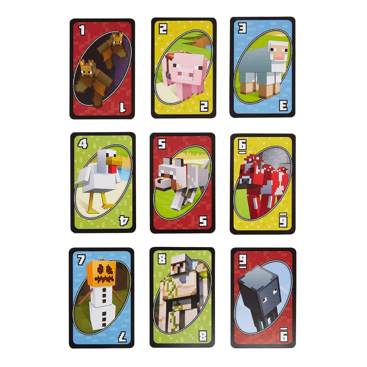 Mattel Games Uno Minecraft Card Game (84 Months To 132 Months) For Adult, Multi color