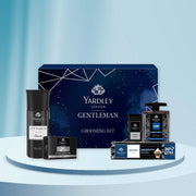 Yardley London Gentleman Luxury Grooming Kit For Men With Classic Activated Charcoal Soap, Elegance Lather Shaving Cream, After Shave Lotion, Shaving Brush, And Classic Body Deodorant Spray