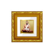 Diviniti Ram Krishna Gold Plated Wall Photo Frame, Table Décor| DG Frame 103 Size 1A and 24K Gold Plated Foil| Religious Photo Frame Idol For Pooja, Gifts Items (10.8 CM X 10.8 CM)