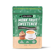 Urban Platter Monk Fruit Sweetener, 200g (Zero Calorie, Keto & Diabetic-Friendly, 1:1 Sugar Replacement, No Aftertaste, Monk Fruit + Erythritol Blend)