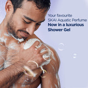 Bella Vita Luxury Skai Aquatic Body Wash Refreshing Shower Gel for Deep Cleansing, Hydrating & Moisturising Skin with Aloe Vera 500 Ml