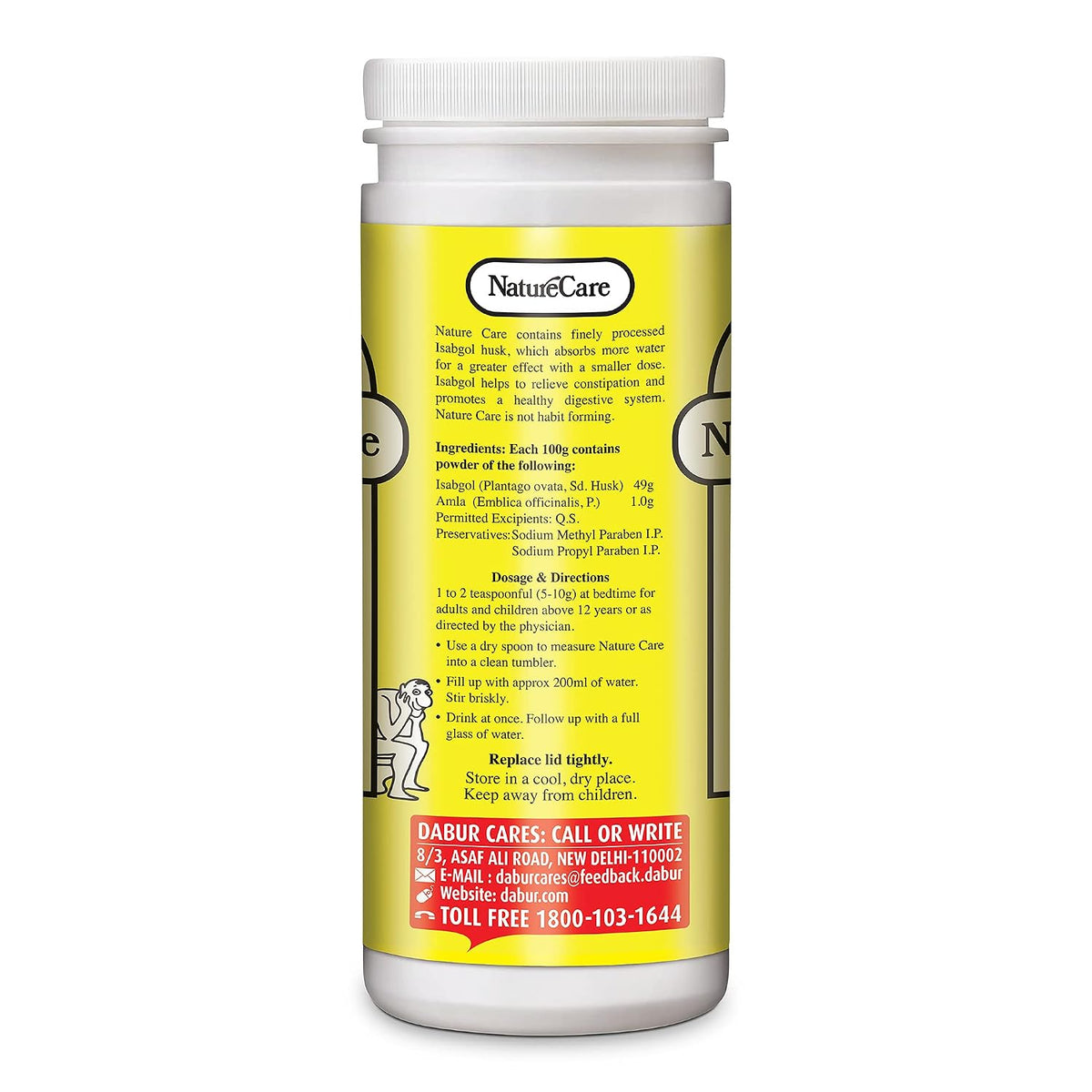 Dabur Nature Care Isabgol| Provides Effective Relief from Constipation -375gm