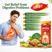 Dabur Aampachak Kadha | Ayurvedic Digestive Tonic | Helps in Gas, Acidity, Constipation, Piles & Digestion | 450 ml