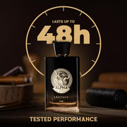 BEARDO Alpha Leather Elixir 100ml | Extrait De Parfum | Leathery Perfume For Men | Long Lasting Perfume | Premium Gift For Man | Gift For Husband | Boyfriend