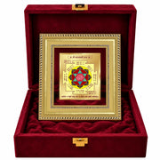 DIVINITI Siddh Energised Maha Lakshmi Yantra | 24k Gold Plated Foil Prosperity Vastu Frame for Home, Office & Puja Room | Premium Gift Box | Spiritual Yantra for Wealth, Fortune & Prosperity | 12 X 11 CM