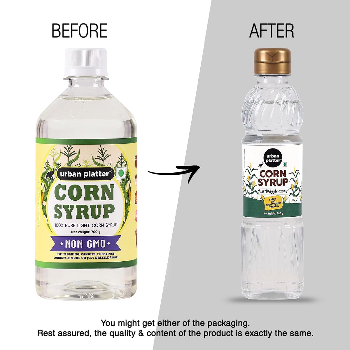 Urban Platter Corn Syrup, 700g (Non-GMO, Perfect for Baking and Desserts, Product of South Korea)