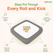 OYO BABY 100% Waterproof Premium Cotton Feel Terry Mattress Protector King Size | Ultra Soft, Breathable & Hypoallergenic Fitted Bed Cover | Mattress Cover King Size -78x72 Inch (6x6.5 Ft), Grey