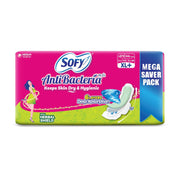 Sofy AntiBacteria XL+ - 323mm | 44 Countpads |For Women Sanitary Pads | Keep Skin Dry | 6 Layer Deep Absorption | Herbal Sheild | Hygiene & Herbs