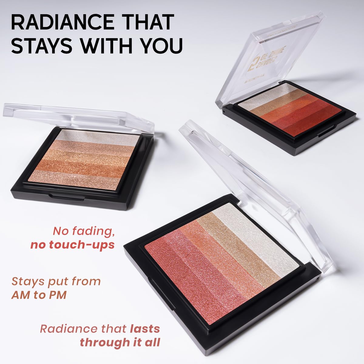 INSIGHT 5 Shades of Shine Brick Highlighter - Dubai Bling |Smooth, Blendable Texture & Radiant Finish | Travel-Friendly Makeup Palette| 12 g