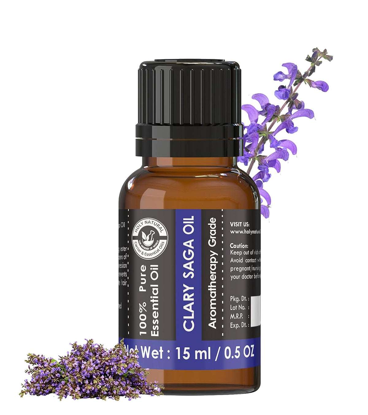 Holy Natural Clary Saga Essential Oil - 15 ML
