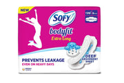SOFY BodyFit Extra Large AntiBActiria Sanitary Pad (Pack of 6, 6 Pads Each)