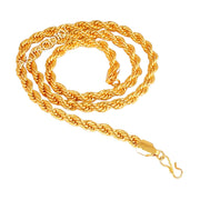 ASTRODIDI Stylish Heavy Gold Plated Neck Rope Chain Exclusive Necklace Fancy 22 Inch Metal Chain for Men Women Girls Boys