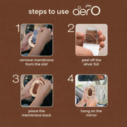 Godrej aer O – Hanging Car Air Freshener – Caramel Latte (7.5g) | Gel Lasts up to 30 days | Car Accessories