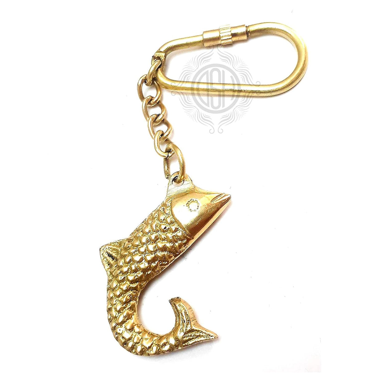 DSH Brass Fish Key chain for Car, Bike, Cycle, For Home Decor Gifting Item