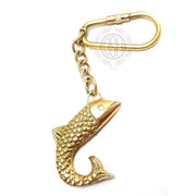 DSH Brass Fish Key chain for Car, Bike, Cycle, For Home Decor Gifting Item