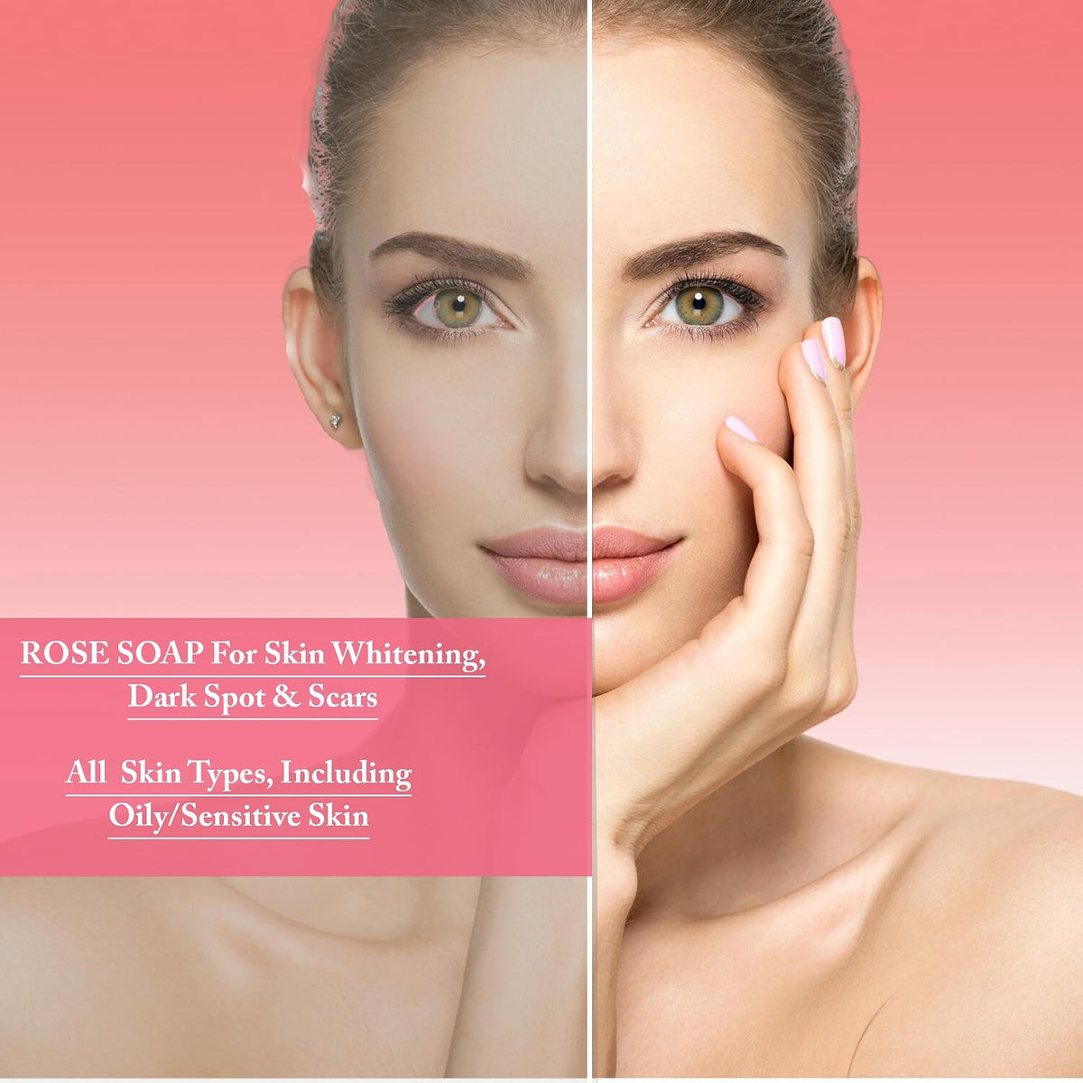 Astro Plus+ Rose Soap Homemade Natural Soap At Home For Your Healthy Skin Use For Deep Cleansing & Glowing Skin (1 pieces)