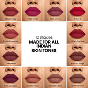 INSIGHT Cosmetics Blur Rouge Lipstick – Long Lasting | Matte Finish | Non-Transfer | Lightweight & Non-Sticky | One-Swipe Pigment (Deadline Diva) – 4.2g