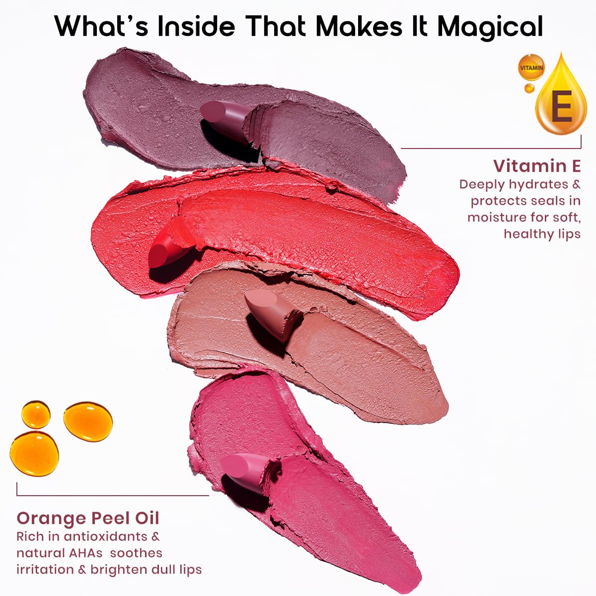 INSIGHT Hydra Fix Lipstick - Electric Ruby| Semi Matte Finish | One Swipe Intense Pigmentation | Long Lasting | Lightweight | Hydrating Non Drying Formula - 4.2g (Pack of 2)