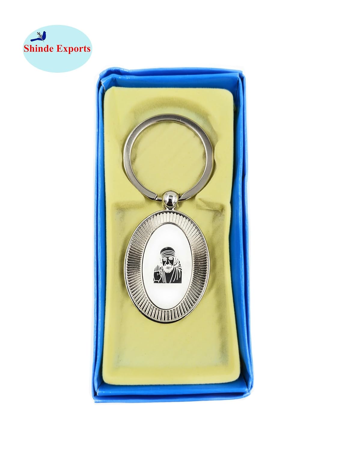 SHINDE EXPORTS shirdi saibaba keychain/key chain for bike, car