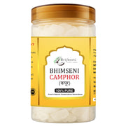Brijbooti Original Bhimseni Camphor 350g | Bhimseni Kapoor | 100% Pure & Natural Kapoor for Pooja, Aarti, Hawan, Aromatherapy & Air Freshener | Zero Residue