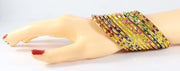 NMII Non-Precious Metal Base Metal with Cutting Pattern worked Glossy Finished Bangle Set For Women and Girls