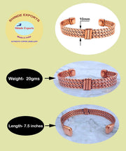 SHINDE EXPORTS pure copper kada bracelet for men women original