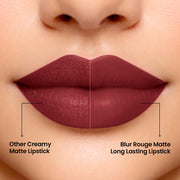 INSIGHT Cosmetics Blur Rouge Lipstick – Long Lasting | Matte Finish | Non-Transfer | Lightweight & Non-Sticky | One-Swipe Pigment (Million Mood) – 4.2g