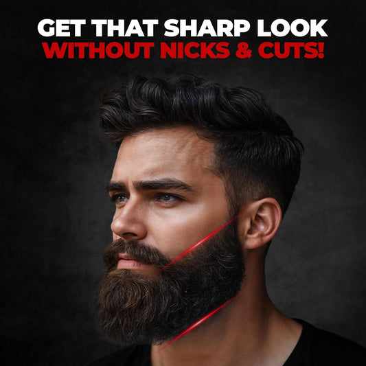 Beardo Beard Styling Tool for Men | Pack of 3 | Beard Styling Razor for Men | Reusable Razor | Sharp, Safe & Precise Shaping Tool | Body Grooming | Beard Shaper | Multi Grooming