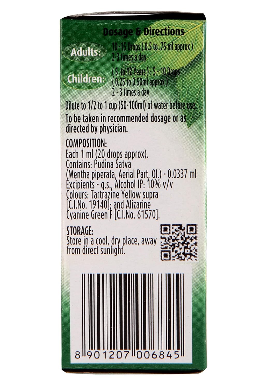 Dabur Pudin Hara - Bottle of 30ml Liquid