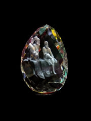 SHINDE EXPORTS 3D Crystal Sai Baba Idol Staute Murti for Home, Pooja Room, Gift Purpose & Car Dashboard.