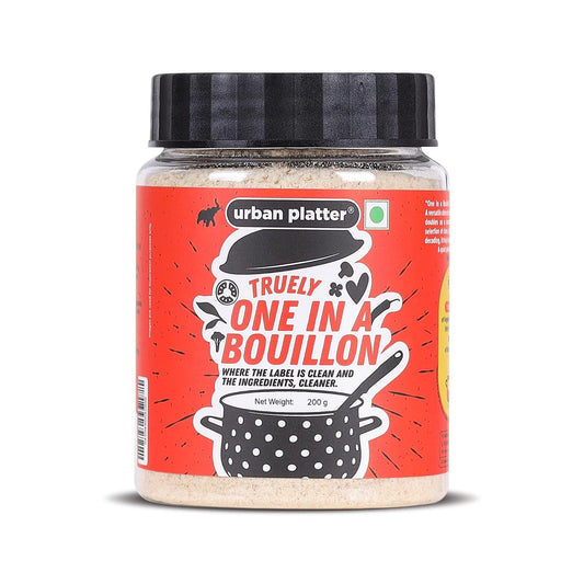 Urban Platter One in a Bouillon, 200g (Instant Vegetable Broth Powder | Perfectly Plant-based Umami Base | Clean-Label | Additive, Preservative and MSG free)