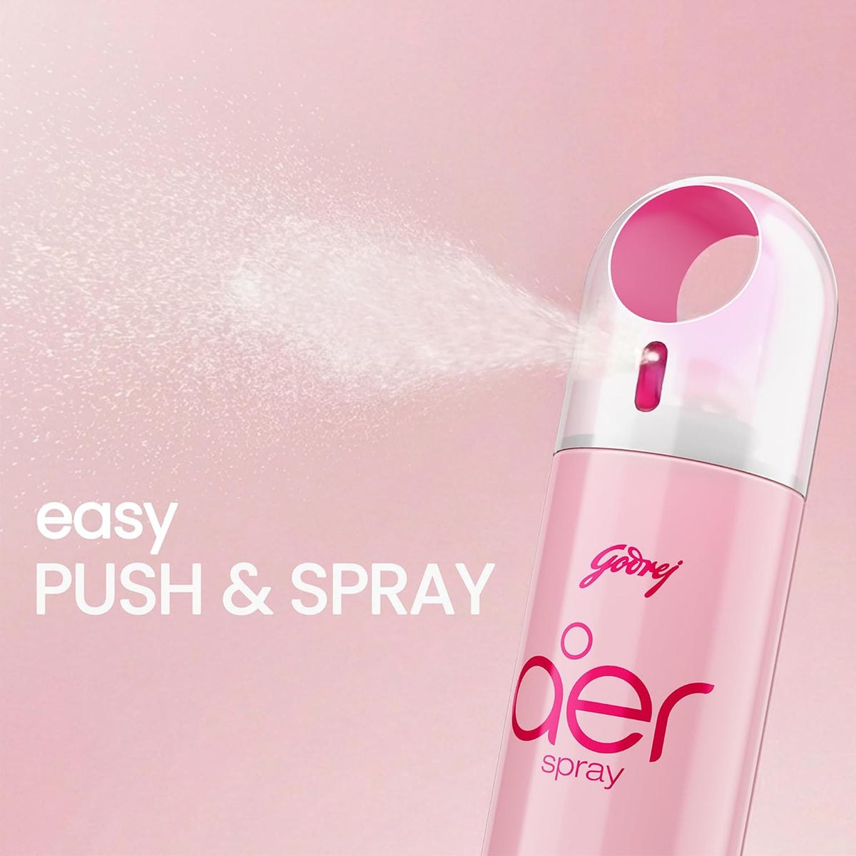 Godrej aer Spray | Room Freshener for Home & Office - Rose Blossom (180 ml) | Long-Lasting Fragrance