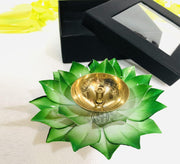 DSH CRAFTING YOUR CURIOSITY Brass Lotus/Kamal Design Diya Deepak | Akhand Jyot | Arti Poojan Temple Home Decor
