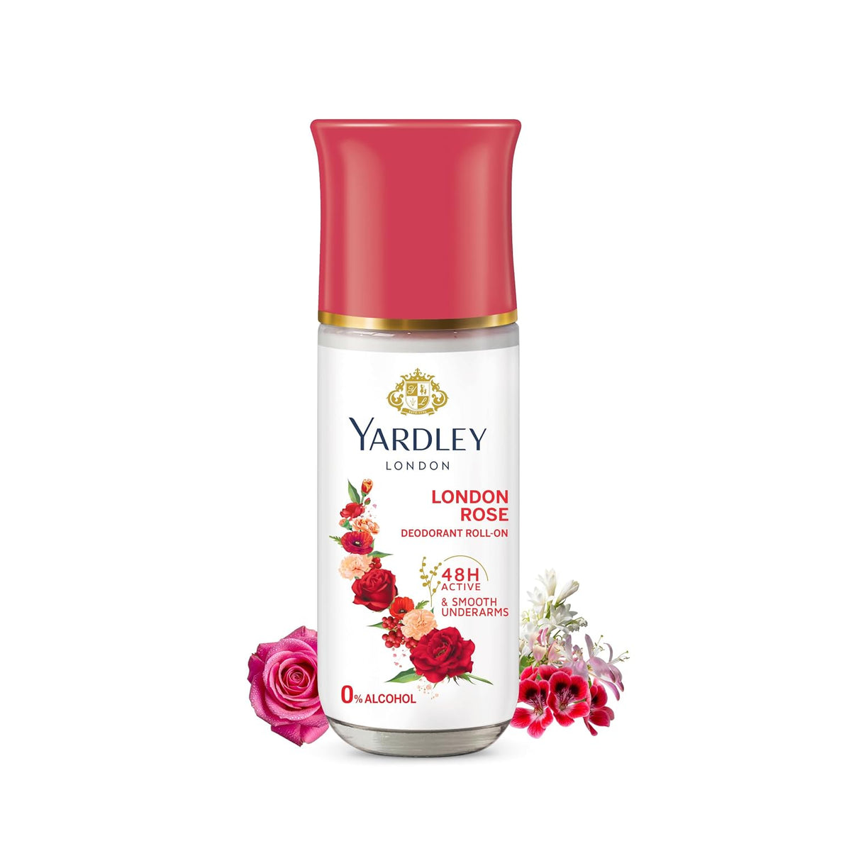 Yardley London London Rose Roll On Deodorant for Women 65ml